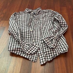 Place Pink and Black Checkered Shirt